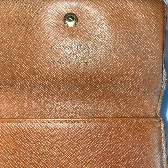 LOUIS VUITTON Trifold Elise Wallet Monogram Credit Cards Coin Pouch Brown - Picture 8 of 16